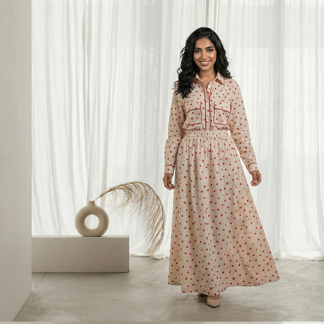 Suit - Skirt & Blouse