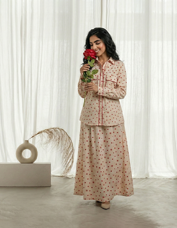 Suit - Skirt & Blouse