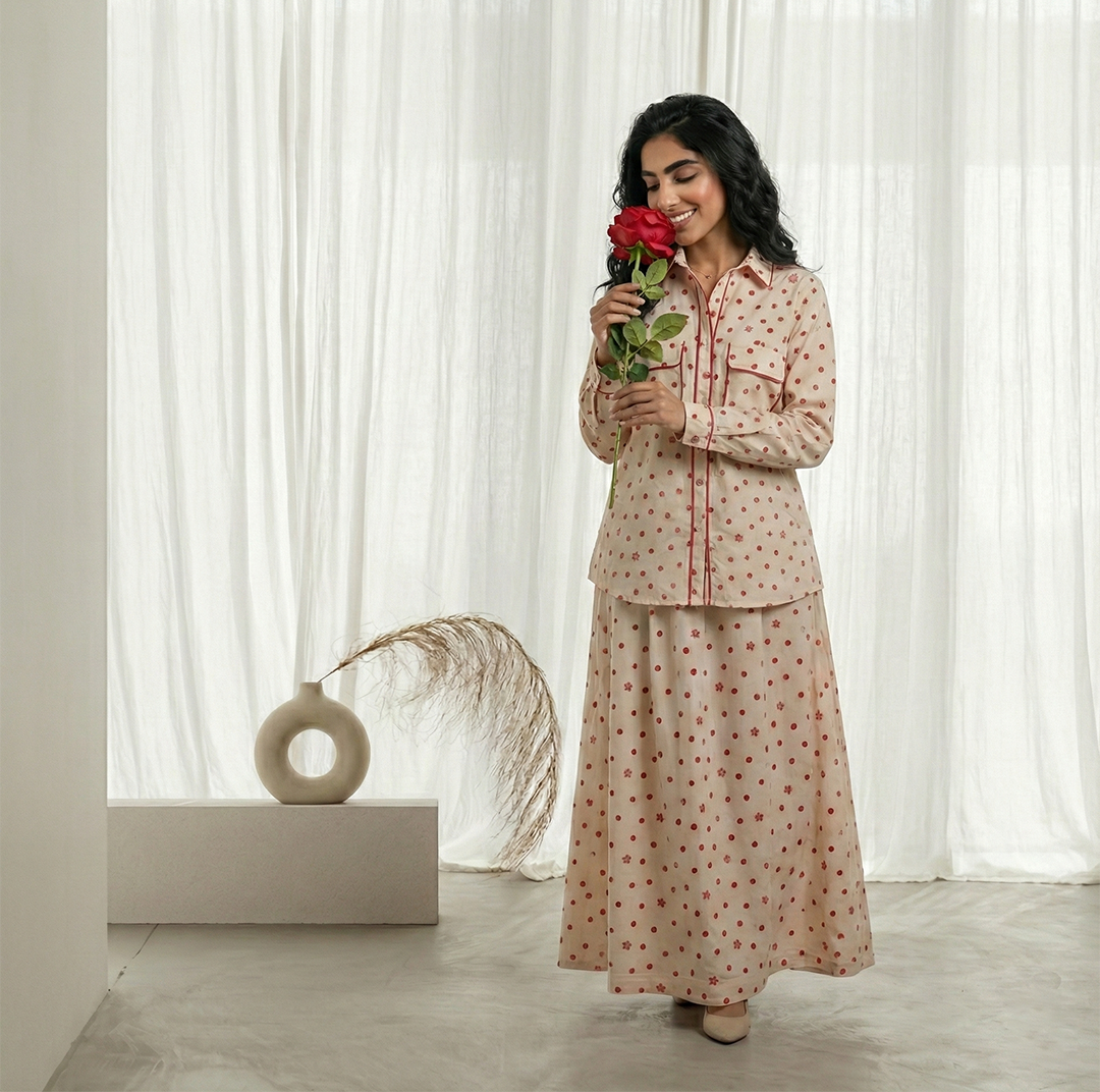 Suit - Skirt & Blouse