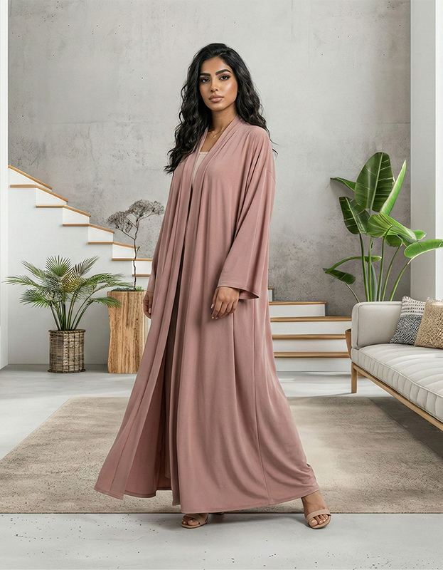 Classic Abaya with Open Cut