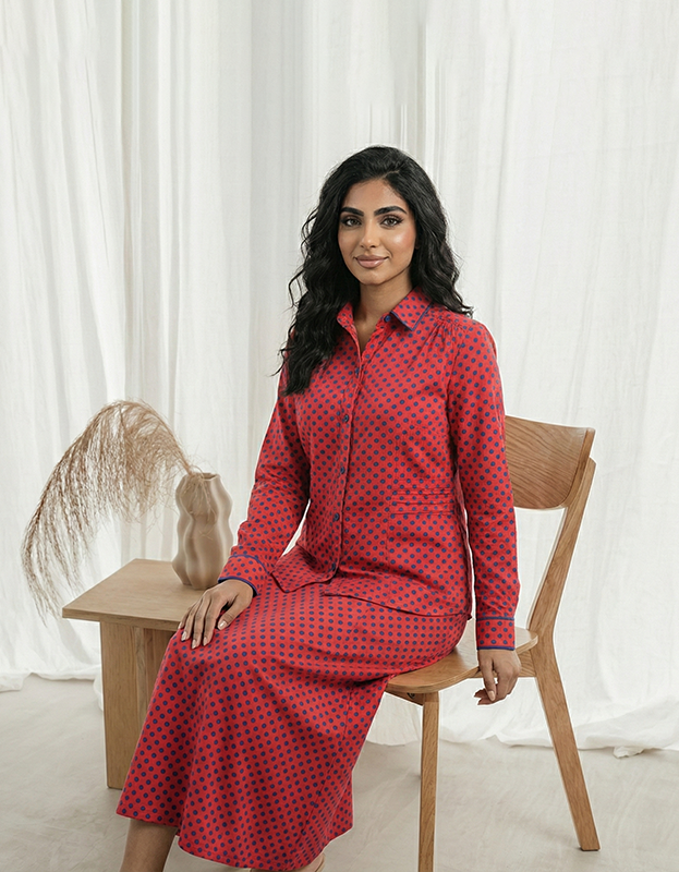 Suit - Skirt & Blouse